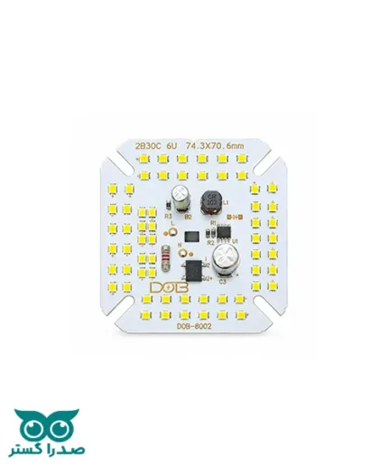 صفحه لامپ 60W سفید مربع